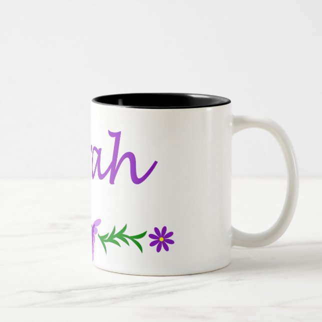 Tasse 2 Couleurs Sarah (papillon pourpre) (Droit)