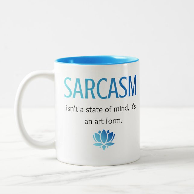 Tasse 2 Couleurs Sarcasme (Gauche)