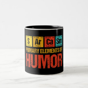 Tasse 2 Couleurs Sarcasme Éléments principaux de l'Humour