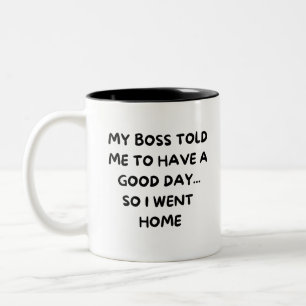 Tasse 2 Couleurs Sarcastique Travail Échappement : Home Sweet Home 