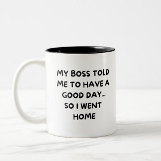 Tasse 2 Couleurs Sarcastique Travail Échappement : Home Sweet Home