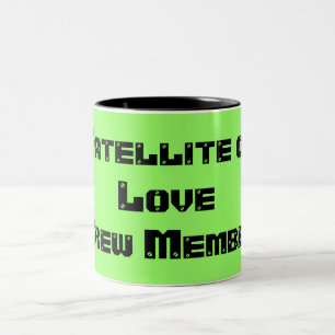 Tasse 2 Couleurs Satellite de membre d'équipage d'amour