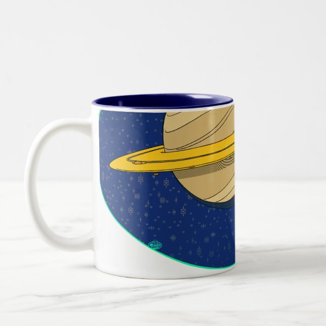 Tasse 2 Couleurs Saturne et Titan (Gauche)