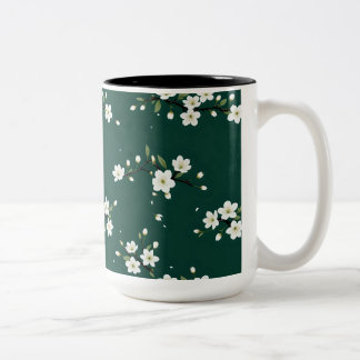 Tasse 2 Couleurs Sauce foetale Emerald Cherry Blossom