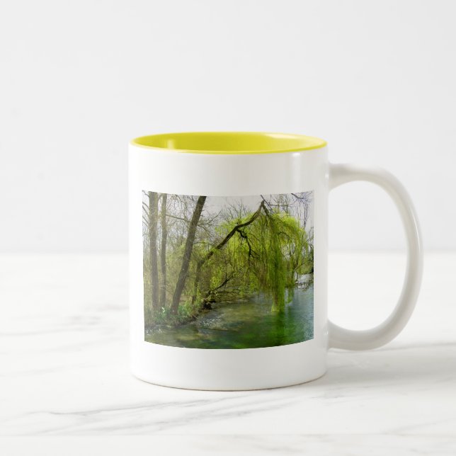 Tasse 2 Couleurs Saule sur l'essai fluvial (Droit)