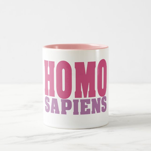 Tasse 2 Couleurs Saumons SAPIENS HOMOS (Centre)