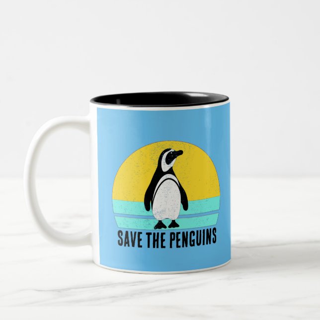 Tasse 2 Couleurs Sauver Les Pingouins (Gauche)