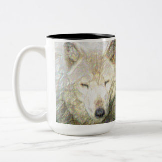 Tasse 2 Couleurs Sauvez le grand loup américain