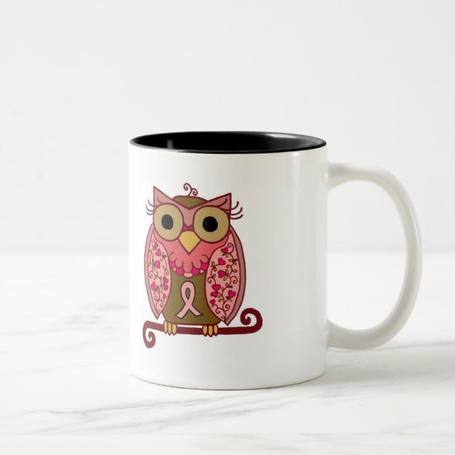 Tasse 2 Couleurs Sauvez le hibou de sirènes (Droit)