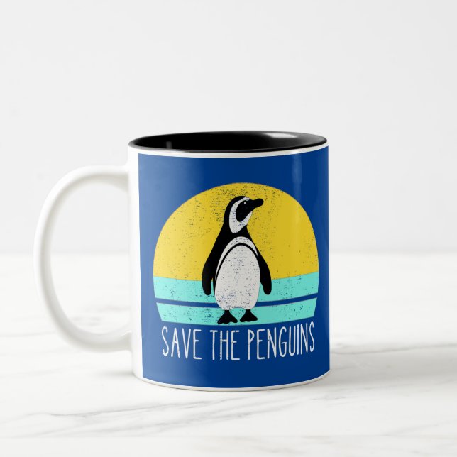 Tasse 2 Couleurs Sauvez Les Pingouins (Gauche)