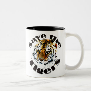 Tasse 2 Couleurs Sauvez les tigres