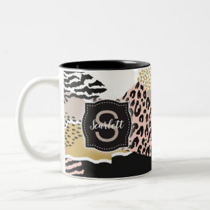 Tasse 2 Couleurs Savannah avec Monogramme personnalisé et nom
