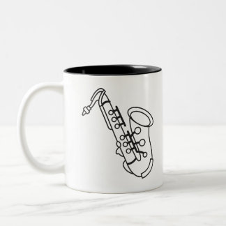 Tasse 2 Couleurs Saxophone