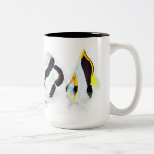 Tasse 2 Couleurs Scalaire hawaïen de bandit et Butterflyfish de