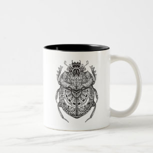 Tasse 2 Couleurs Scarabée africain Zendoodle