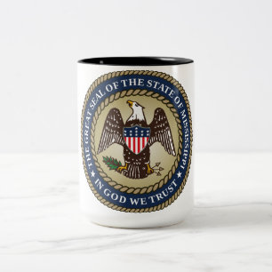 Tasse 2 Couleurs Sceau du Mississippi (État des États-Unis)