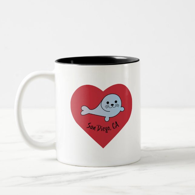 Tasse 2 Couleurs Sceau San Diego (Gauche)