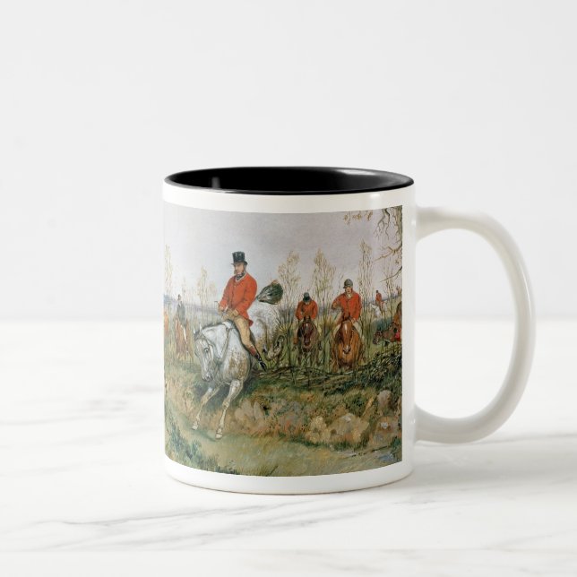 Tasse 2 Couleurs Scène de chasse (Droit)