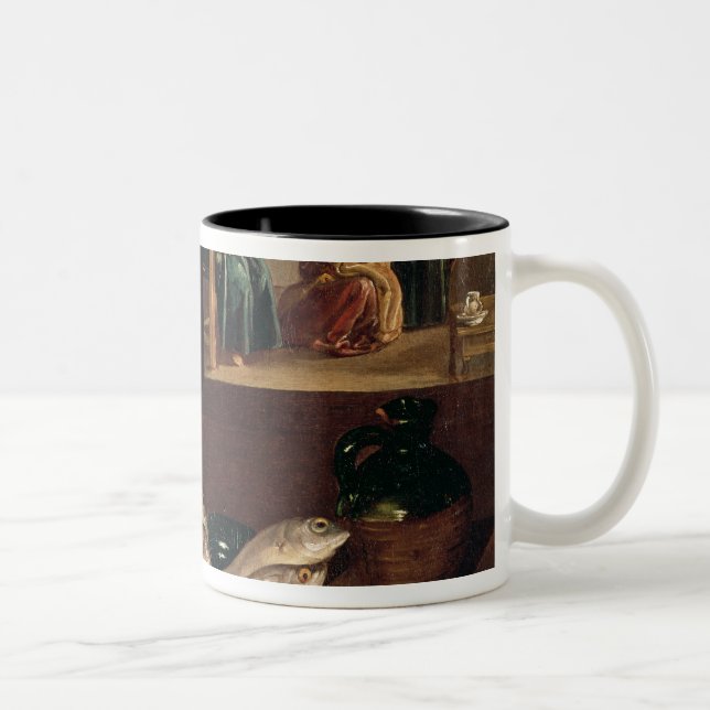 Tasse 2 Couleurs Scène de cuisine avec le Christ (Droit)