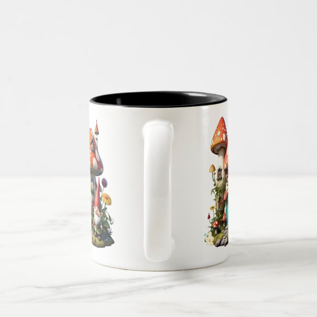Tasse 2 Couleurs "Scène de jardin rêveuse" (Poignée)