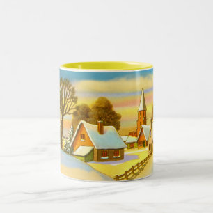 Tasse 2 Couleurs Scène de Noël néerlandaise