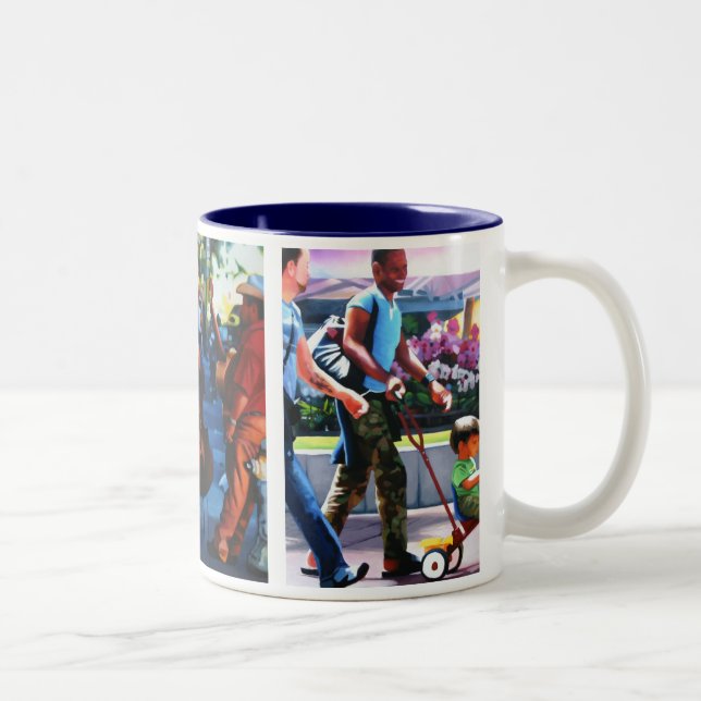 Tasse 2 Couleurs Scène de rue de San Francisco (Droit)