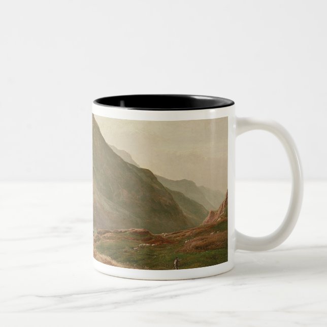 Tasse 2 Couleurs Scène des montagnes (Droit)