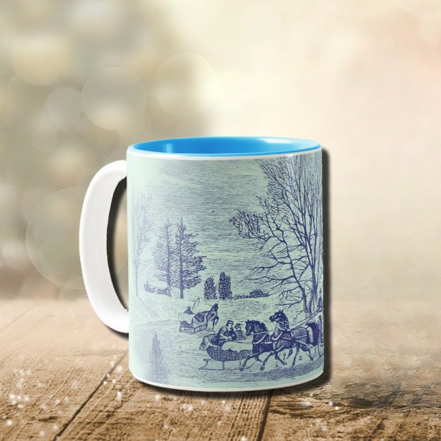 Tasse 2 Couleurs Scène d'hiver victorienne (Créateur téléchargé)