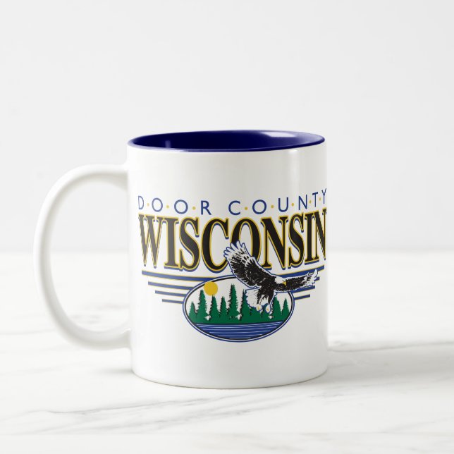 TASSE 2 COULEURS SCÈNE WISCONSIN- (Gauche)