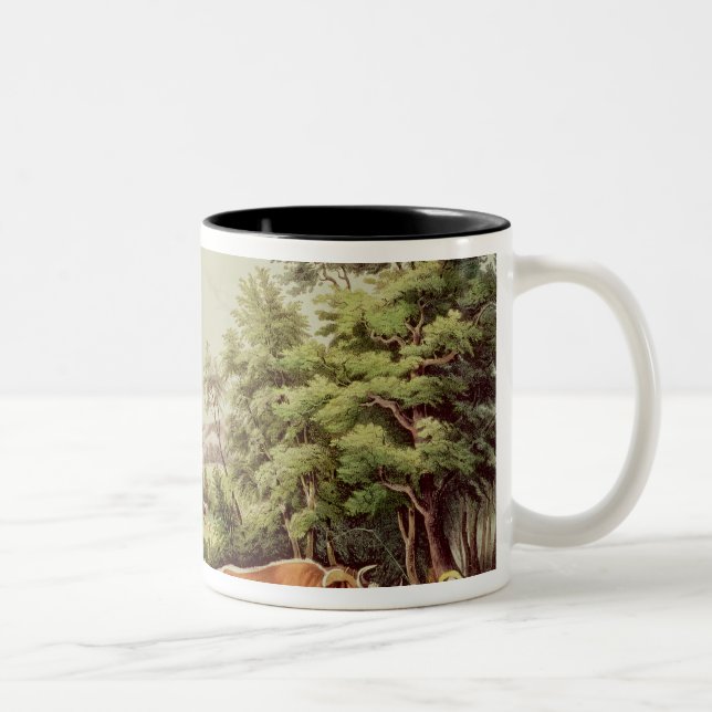 Tasse 2 Couleurs Scènes américaines de ferme (Droit)