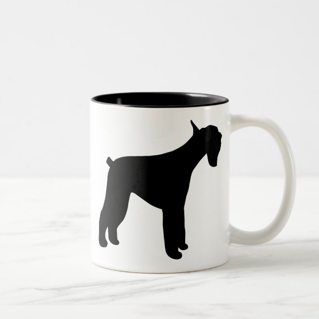 Tasse 2 Couleurs Schnauzer géant (Droit)