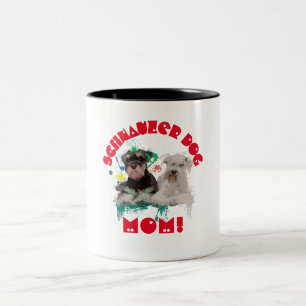 Tasse 2 Couleurs Schnauzer Maman Amoureux des chiens Meilleur Chien