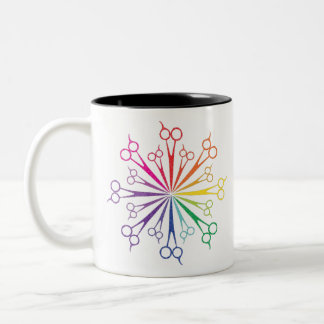 Tasse 2 Couleurs scissor circle