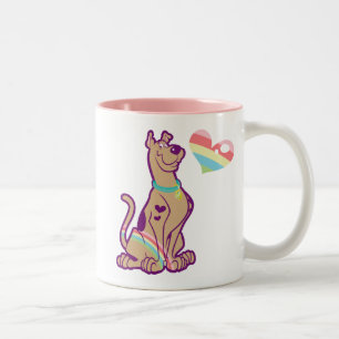 Tasse 2 Couleurs Scooby-Doo arc-en-ciel