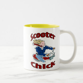 Tasse 2 Couleurs Scooter Chick