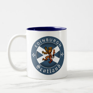 Tasse 2 Couleurs Scotland Coffee Mug, Edimbourg, Drapeau écossais