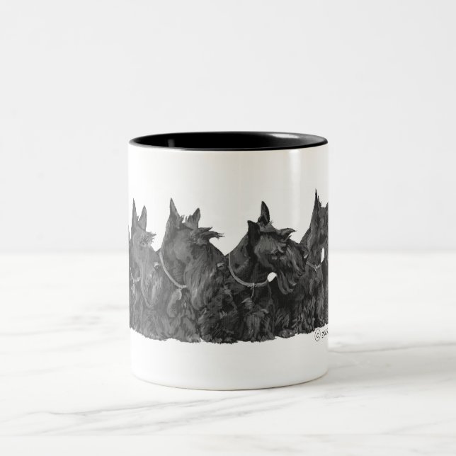Tasse 2 Couleurs Scottish Terrier Gthering (Centre)