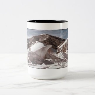 Tasse 2 Couleurs Sculpture sur neige Sun Valley Idaho en ours blanc