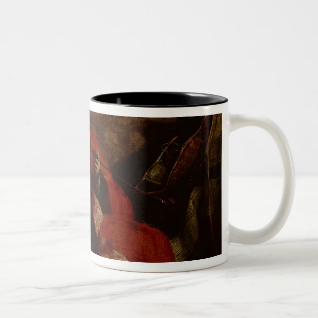 Tasse 2 Couleurs Se reposer de tabagisme de Turc sur un sofa, (Droit)