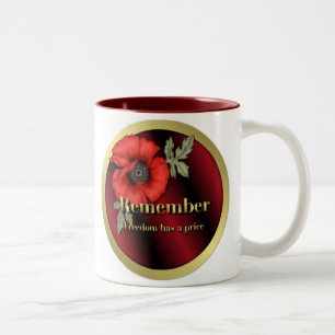Tasse 2 Couleurs Se souvenir du pavot