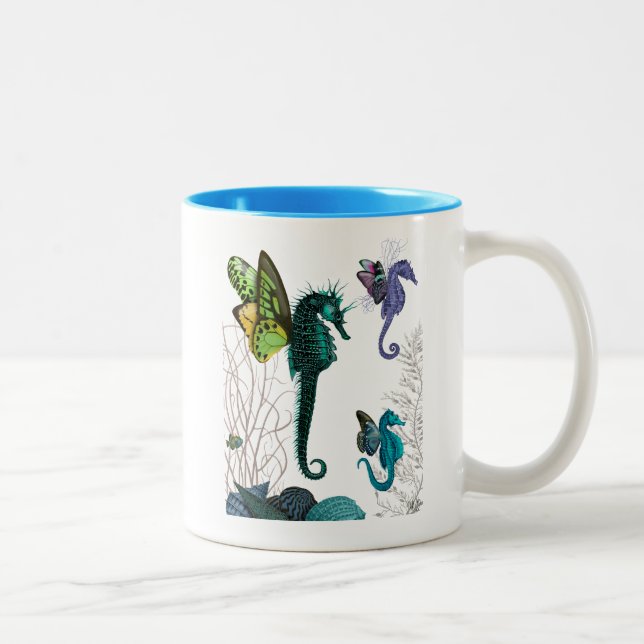 Tasse 2 Couleurs Seahorse Trio Avec Ailes (Droit)