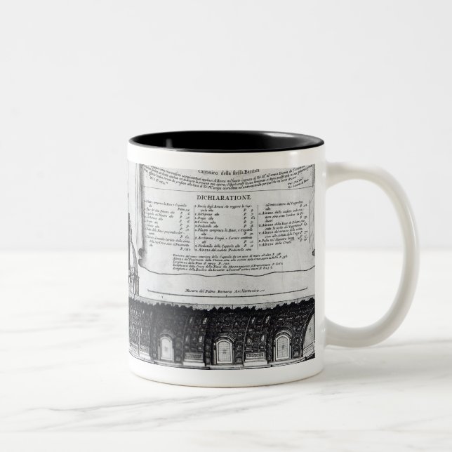 Tasse 2 Couleurs Section transversale longitudinale de St Peter (Droit)