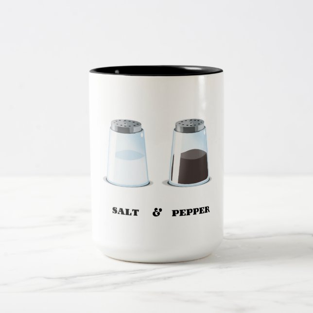 Tasse 2 Couleurs Sel & Poivre (Centre)