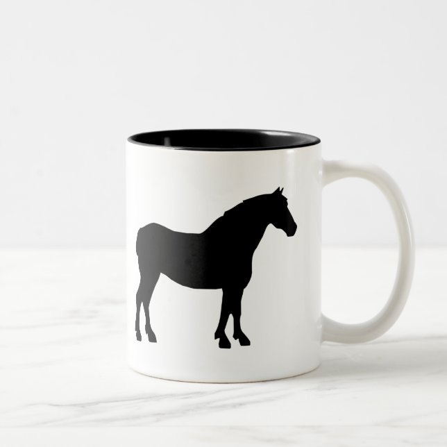 Tasse 2 Couleurs Sélections de la boue de cheval (Droit)