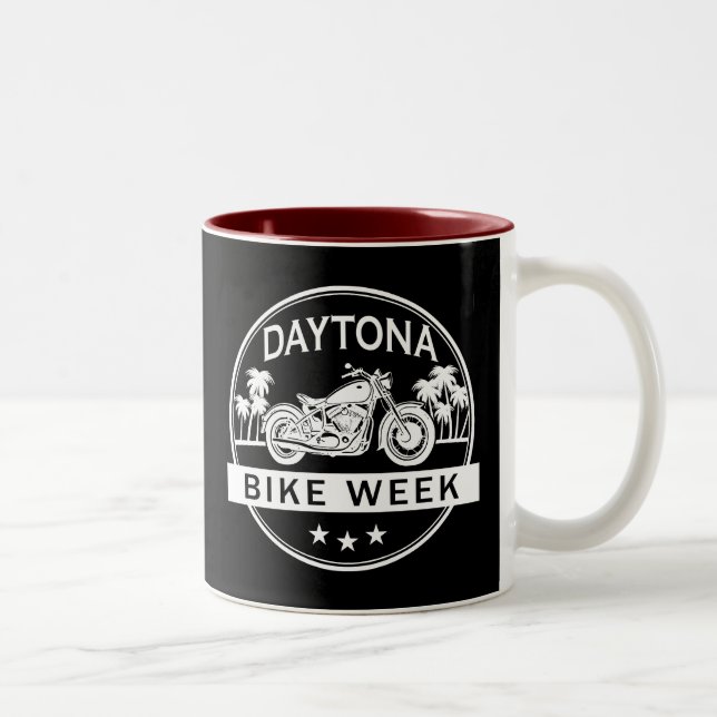 Tasse 2 Couleurs Semaine de moto de Daytona (Droit)
