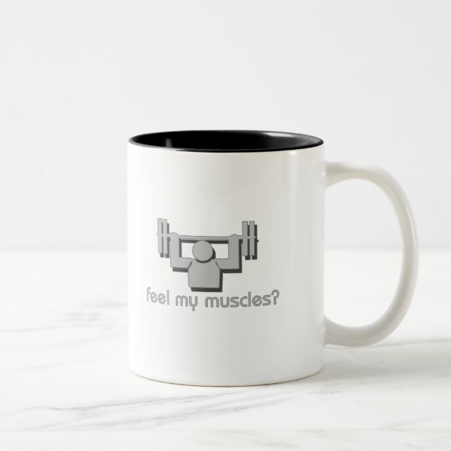 Tasse 2 Couleurs Sentez mes muscles (Droit)