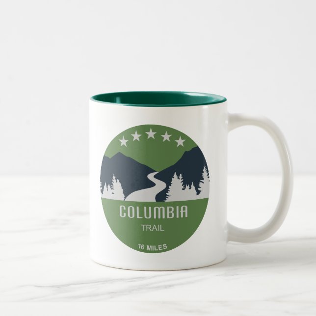 Tasse 2 Couleurs Sentier Columbia New Jersey (Droit)