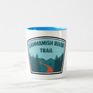 Tasse 2 Couleurs Sentier de la rivière Sammamish Washington