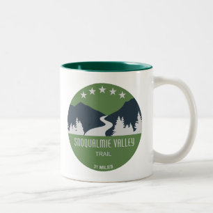 Tasse 2 Couleurs Sentier de la vallée Snoqualmie dans l'État de Was