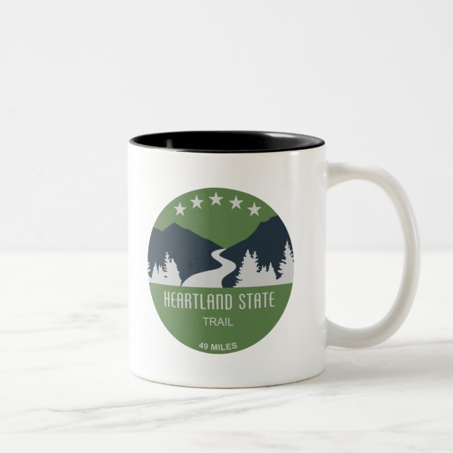 Tasse 2 Couleurs Sentier d'État Heartland (Droit)